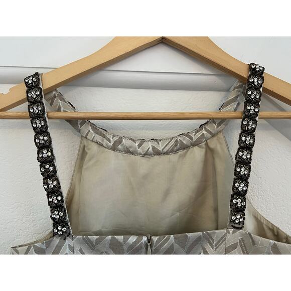 Trina Turk Embellished Shift Cocktail Dress Womens 0 Y2K Chic Event Gala Glam - Picture 12 of 16